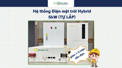 Hệ thống Điện mặt trời Hybrid 5kW
