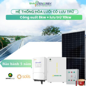 Bộ combo hòa lưới công suất 8kw lưu trữ 10kw chất lượng