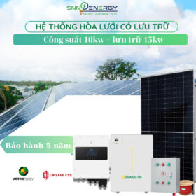 Combo hòa lưới công suất 10kw lưu trữ 15kw chất lượng