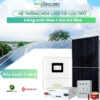 Combo hòa lưới công suất 5kw + lưu trữ 5kw