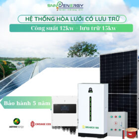 Combo hòa lưới công suất 12kw lưu trữ 15kw chất lượng