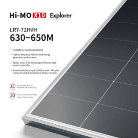Tấm pin năng lượng mặt trời LONGi Hi-MO X10 công nghệ cao