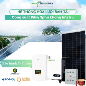 hệ thống hòa lưới bám tải 15kw 3 pha không lưu trữ
