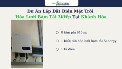Hệ hòa lưới bám tải 3kwp Khánh Hòa