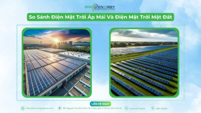 so sánh điện mặt trời áp mái và điện mặt đất