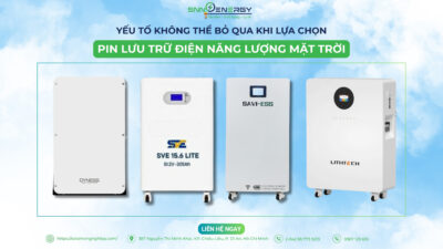 Yếu tố khi chọn pin lưu trữ điện mặt trời