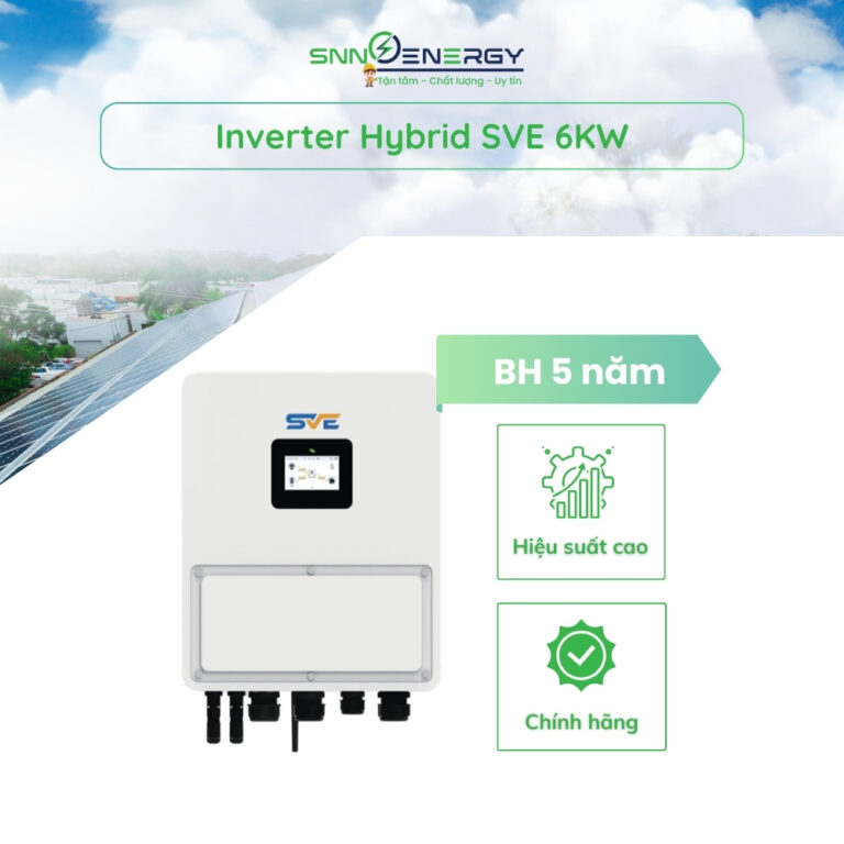 Inverter Hybrid SVE 6KW HB-SVE 1P/6K Plus – IP65 - ĐIỆN NĂNG LƯỢNG MẶT TRỜI