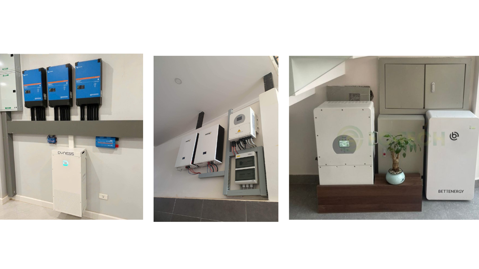 1 số hệ thống lắp đặt pin lưu trữ hiện nay