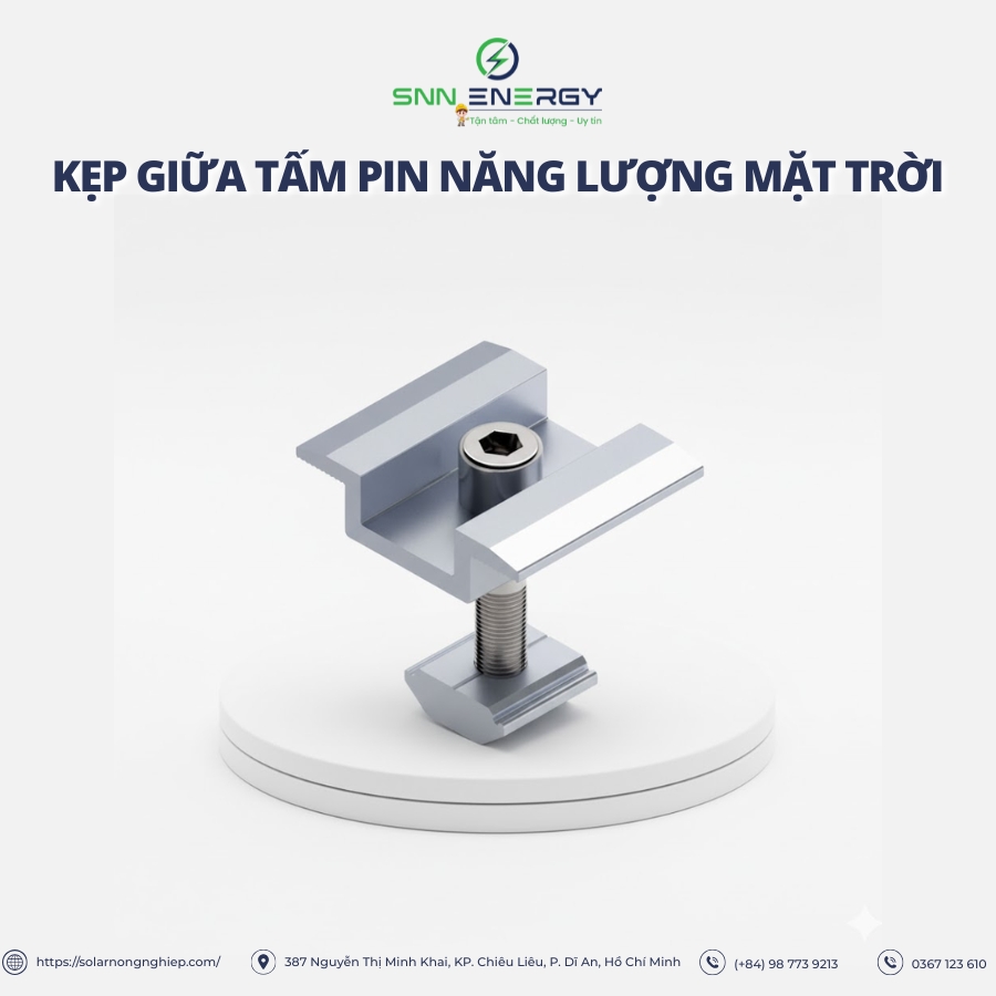Phụ kiện điện năng lượng mặt trời - Kẹp giữa