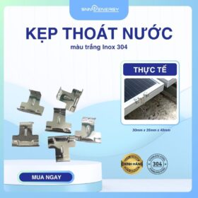 Kẹp thoát nước tấm pin năng lượng mặt trời inox 304