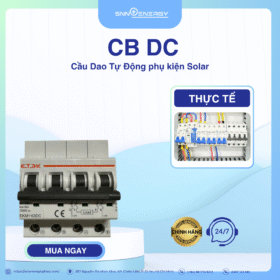Cầu dao tự động CB DC phụ kiện chuyên dụng điện mặt trời