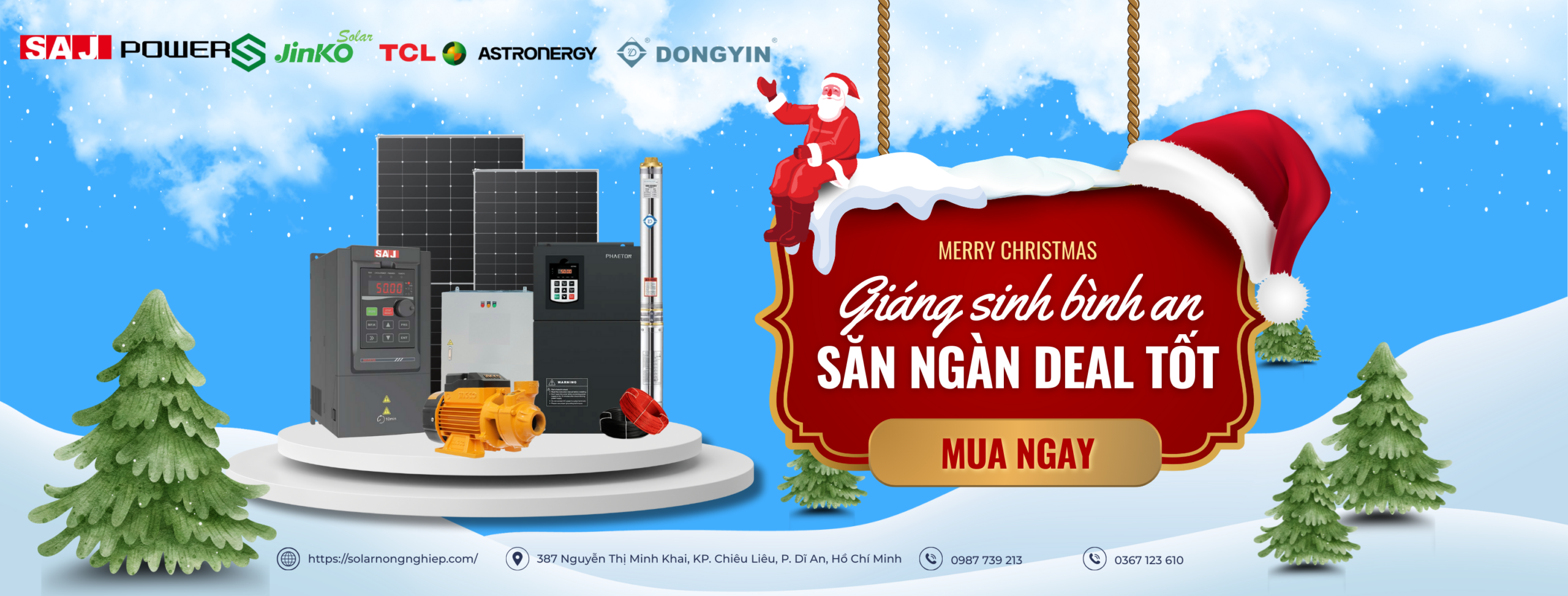 Banner khuyến mãi giánh sinh