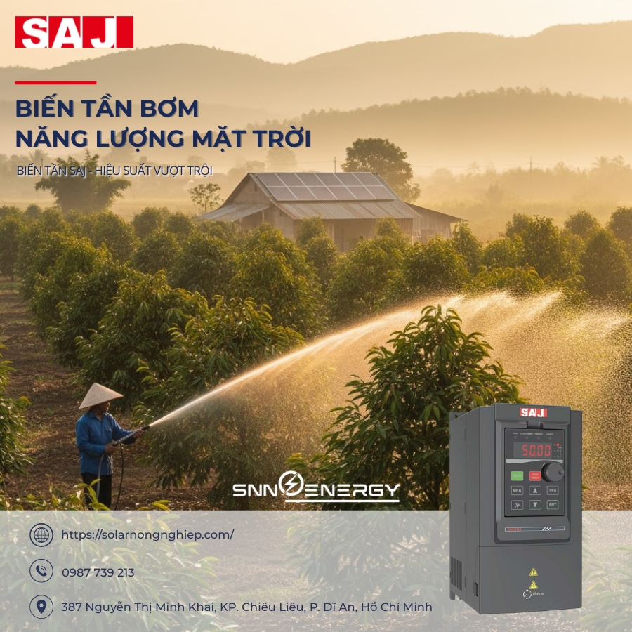 Biến tần bơm SAJ- biến tần bơm năng lượng mặt trời