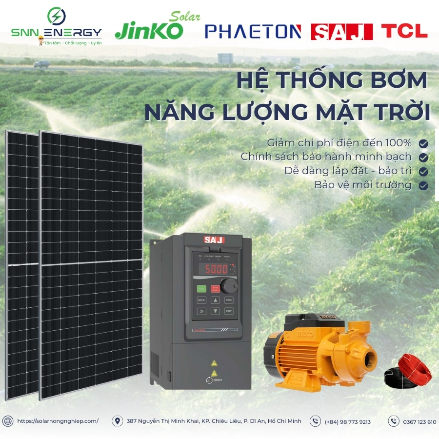 Hệ thống bơm năng lượng mặt trời