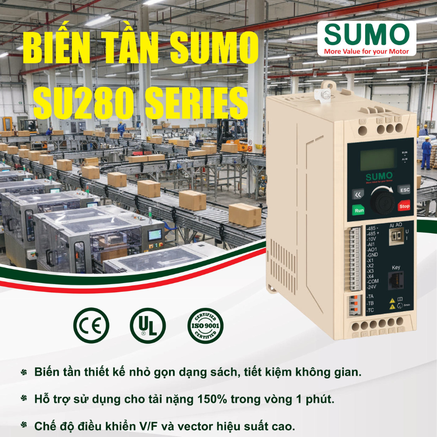 Biến tần Sumo 1pha sang 3pha