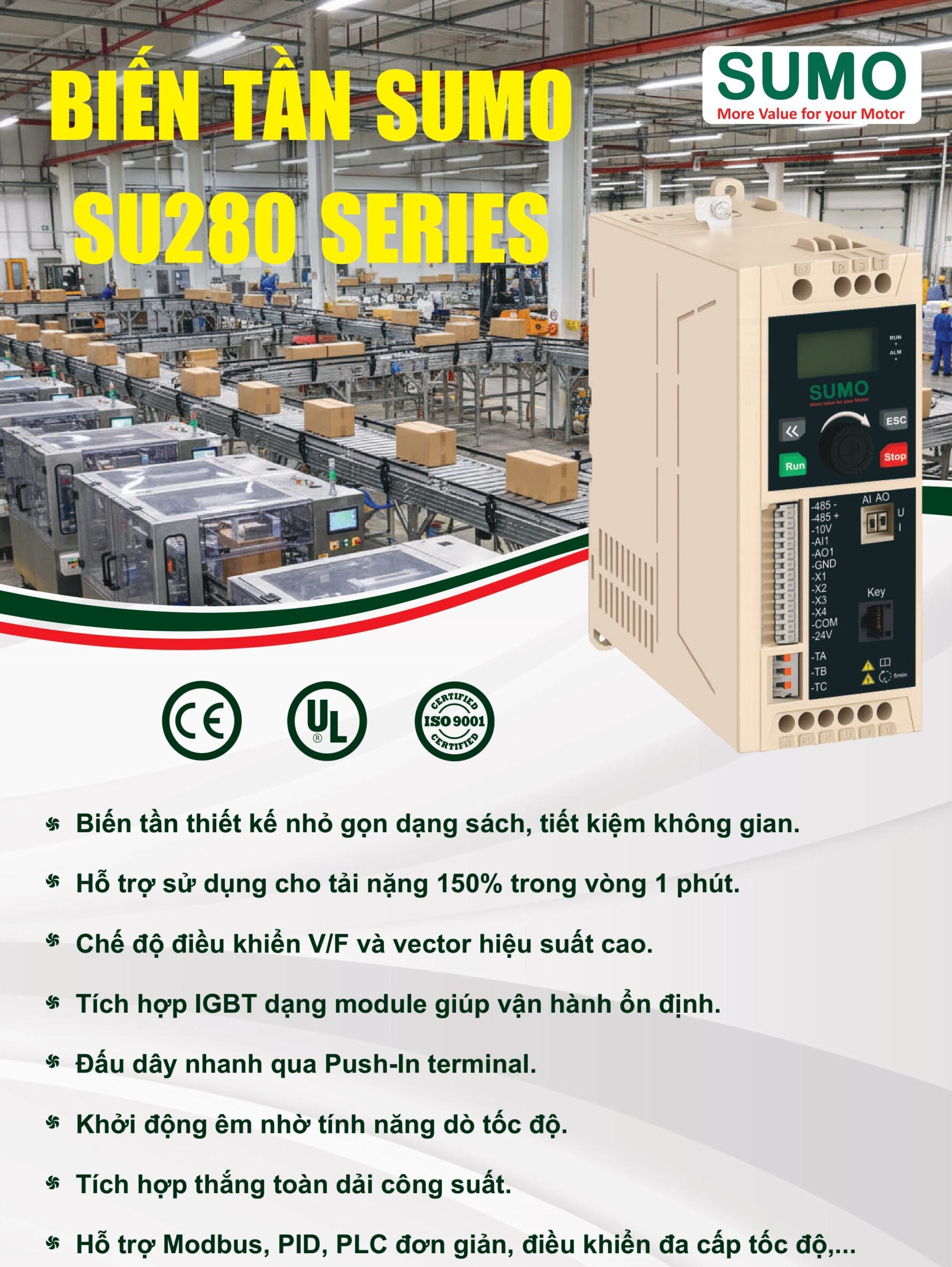 Biến tần bơm Sumo 1pha sang 3 pha